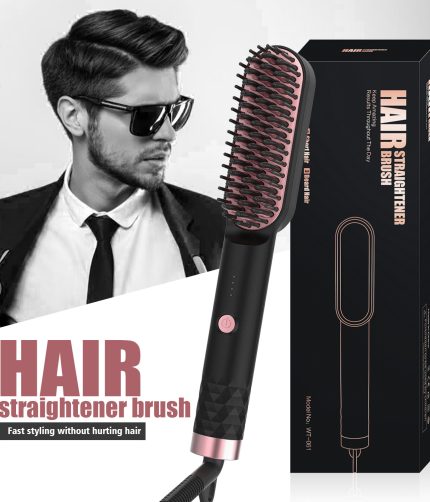 Explosive straight hair comb men's beard Comb multi-function massage straight hair comb hair curling style  YY