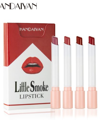 HANDAIYAN Cigarette Matte Lipstick Velvet Matte Moisturizing Lipstick 4 Color Set K1