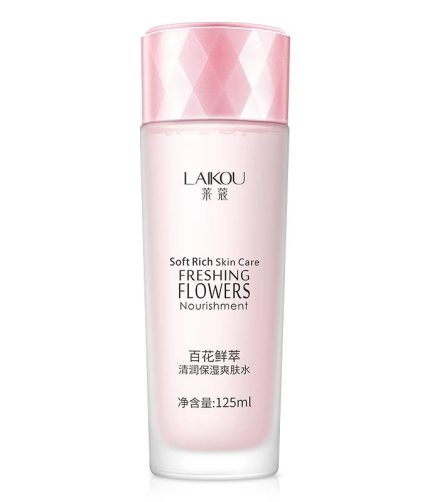 free shipping LAIKOU 125ml moisturizing skin care flower facial toner water