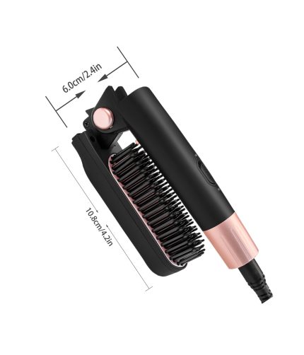 Multi-functionfolding straighthaircombelectric heatingstraighthairbrushfast hair stylistbeardstraightener