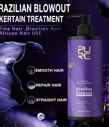 softening and repairing hair Manic 1000mll Brazilian keratin repair Purple Lavender Brazilian Baking oil