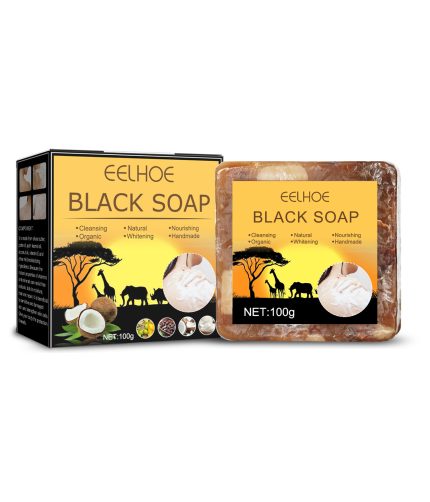 eelhoe Black Soap Anti Taches Face Bath Deep Cleansing Exfoliating Body Moisturizing Treatment Acne Skin Care Soap K1