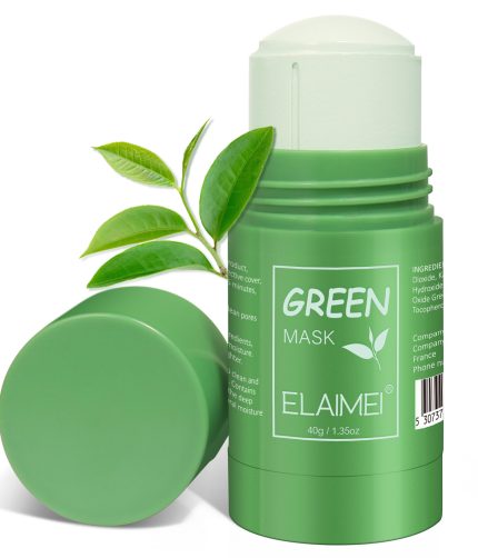 ELAIMEI Green Tea Solid Mask Cleansing blackhead oil control acne deep cleansing smear mask K1