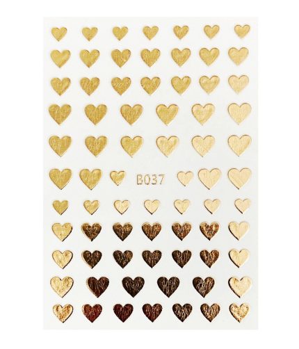 B037 Nail Stickers Nail Jewelry 12 Colors Love Stickers Nail Art Decorations Stars Decals Manicure Accessories K1