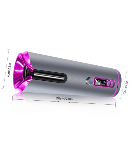 New portable multi-function USB charging travel intelligent wireless LCD automatic curling stick