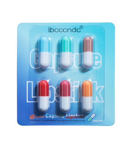 ibcccndc 6pcs lipstick set mini capsule lip gloss velvet matte moisturizing lipstick set L1