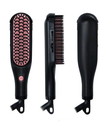 New  Multi - function moustache comb new retractable straight roll dry and wet hair straightener  YY