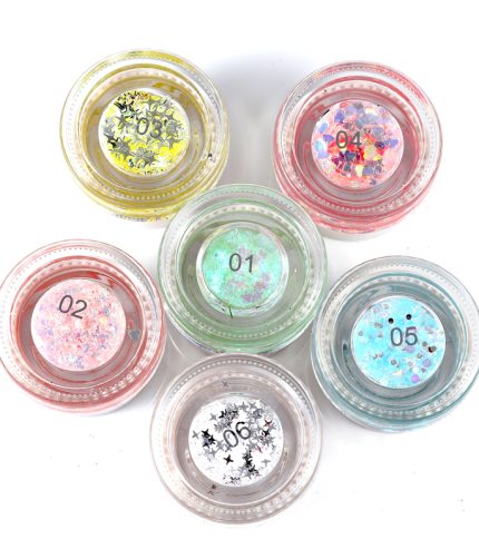 HANDAIYAN Diamond Sequins Eye Shadow Mermaid Sequins Gel Fairy Makeup Glitter Eyeshadow metalli Metal Hologram Eye Shadow Powder