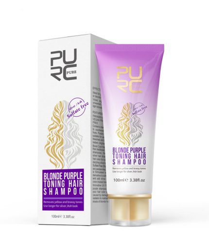 Color repair after hair coloring Silver white gray soft moisturizing purple shampoo anti-brass purple shampoo