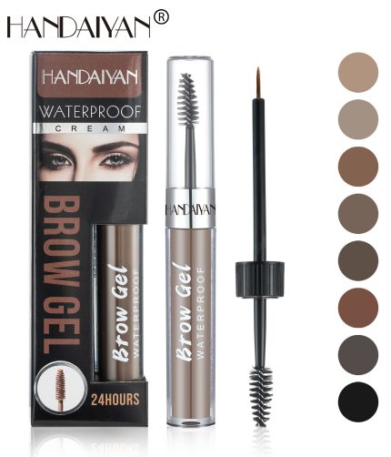 HANDAIYAN 8 color liquid eyebrow cream waterproof and not easy to smudge eyebrow liquid double head with eyebrow brush K1