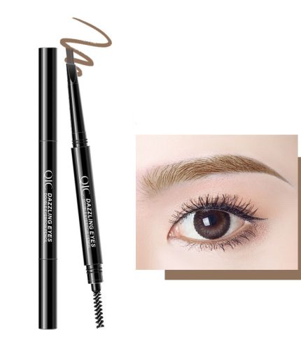 The latest color makeup QIC automatic rotation waterproof eyebrow pencil is not easy to fade