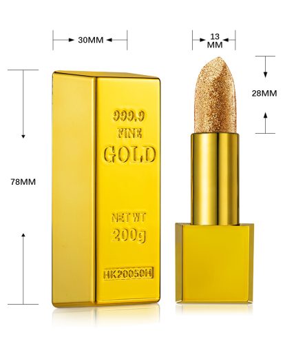 Flowing gold genuine matte 6 color lipsticks are exquisite and beautiful the best gift for girls hot sale