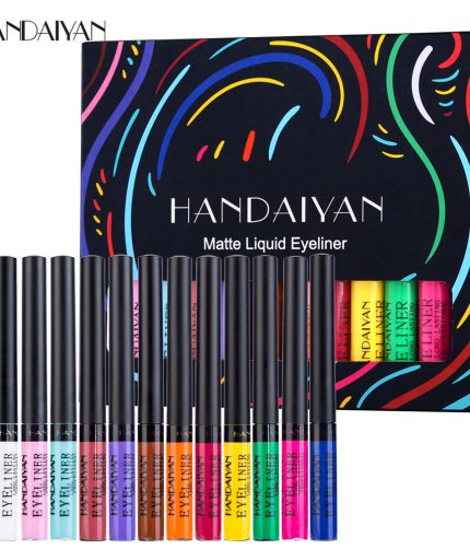 HANDAIYAN 12color matte fluorescent liquid eyeliner set quick-drying