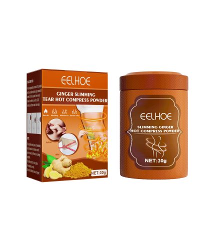 EELHOE Body Sculpting Ginger Hot Compress Lazy Tummy Body Mask Powder Sculpting Firming Belly Thigh Fat