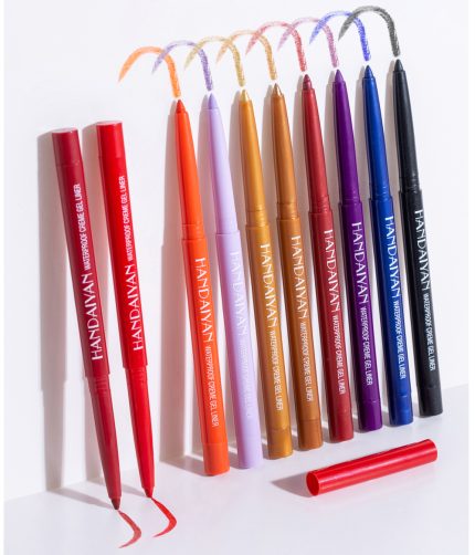 20colours HANDAIYAN colored  eyeliner glue pen  neon   eyeliner gel  glitter  eyeliner adhesive pen waterproof   private label