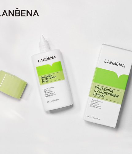 LANBENA whitening sunblock spf 50 PA+++ high powder anti aging skin care green sunscreen cream