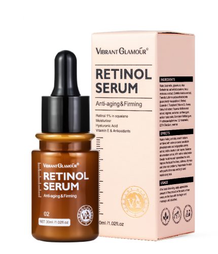 VIBRANT GLAMOUR Retinol Facial Serum 30ml fades dry and fine lines and increases elasticity K1