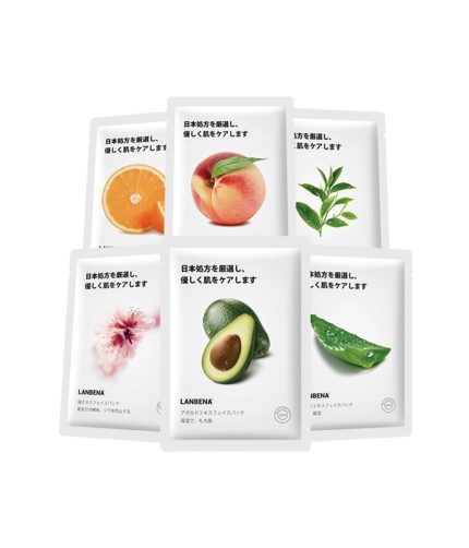 LANBENA fruit series avocado nourishing facial mask set skincare