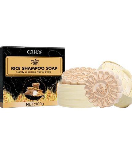 Rice Anti-drop shampoo soap Moisturizes scalp clean hair repair damaged hair nourishing hair soap