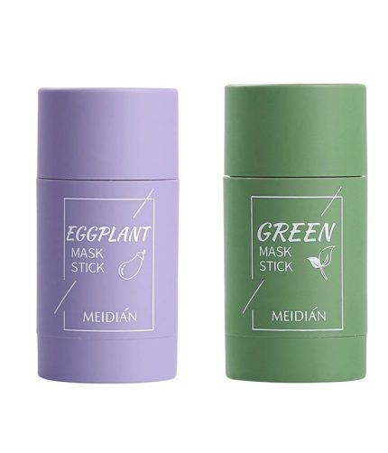 drop shipping green musk stick Solid Mask Oil Control Acne Clearing Mud Mask Moisturizing Blackhead Fine Pores Skin Care