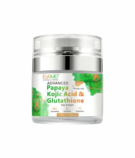 ELAIMEI Kojic Acid Papaya Cream Brightening Firming  Refreshing Moisturizing Facial Cream 50ml