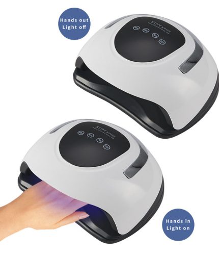 High power nail care phototherapy machine 220W intelligent uv lamp 57 led nail care baking lamp quick drying nail care lamp