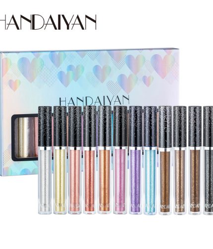 Handaiyan 12 color Liquid Eyeshadow Set Pearl Glitter Lying Silkworm Tears Makeup K1