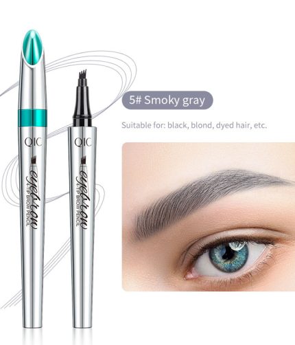 Make up QIC four prong liquid eyebrow pencil waterproof and sweat proof Liquid eyebrow pencil