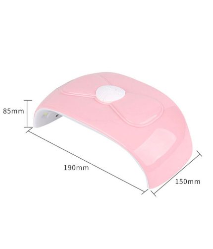 New design pink bow dual light portable Sun X2 mini gel nail light 52W LED UV for daily use