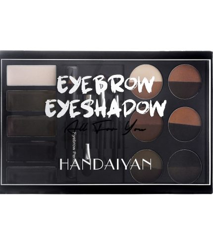 HANDAIYAN Eyebrow Powder Box Set Eyebrow Cream Eyebrow Pencil with Brush and Card Waterproof and not easy to smudge K1