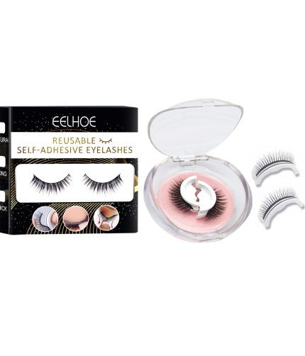 eelhoe Reusable Self-Adhesive Eyelashes Natural Long Fake Eyelashes  No Residue On The Skin 3D False Eyelashes Glue K1