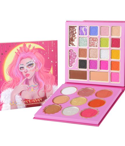 HANDAIYAN 30 Colors Eye Shadow + Blush + Contouring Highlight Palette K1