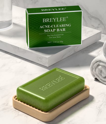 BREYLEE  tea tree oil acne treatment soap for oily skin organic