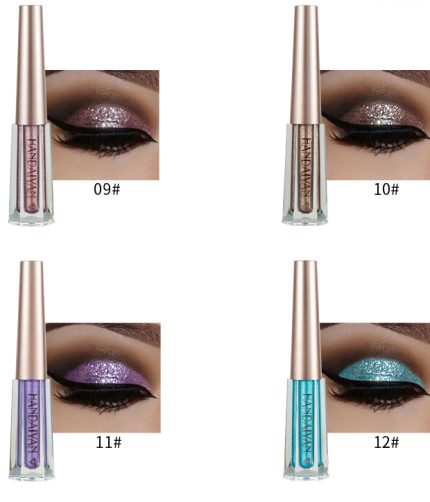 HANDAIYAN  12colours  Glitter Iridescent Eyeshadow Liquid Jelly Eye Shadow makeup  Sombras Maquillaje diamond eye shadow