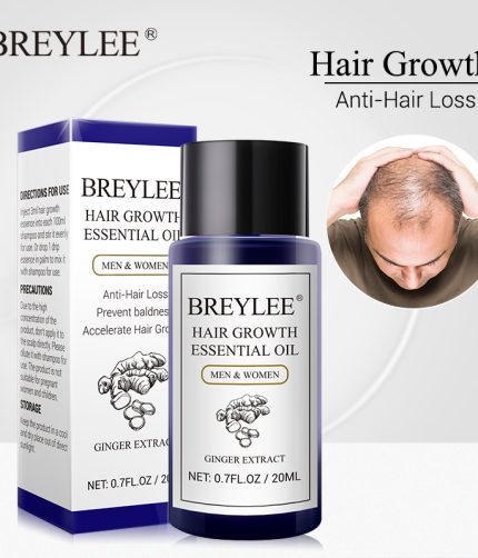 BREYLEE Hair Growth Essential Oil 20ml Fast Powerful Hair Products Care Prevent Baldness Anti-Hair Loss Serum Nourishing B1