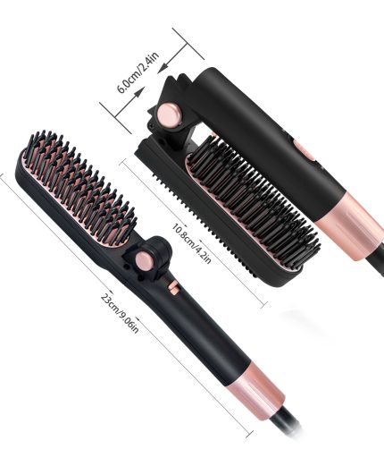 New mini folding hair straightener beard comb multifunctional curling comb