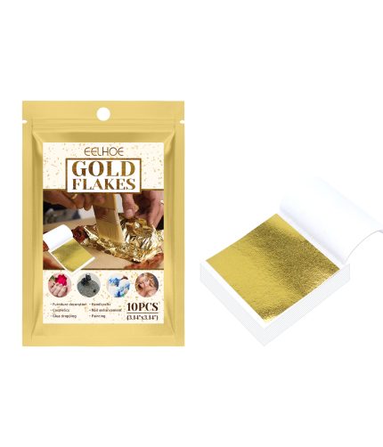 eelhoe manicure gold foil paper multifunctional skin beauty gold foil beauty mask manicure jewelry sequins K1