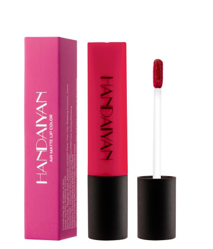 HANDAIYAN 12 colors Velvet Air Liquid Lip glaze Matte Easy-to-color Waterproof Non-stick Cup Lip Gloss Lipstick K1