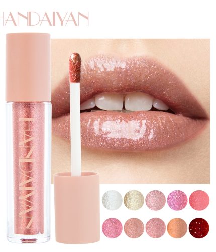 HANDAIYAN  10  color Matte Lip waterproof metallic matte lipstick  matte lip gloss tube