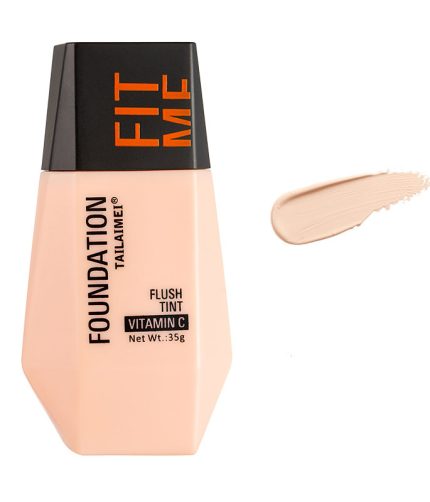 Tai Le Mei Foundation liquid Vitamin C Natural skin tone lasting concealer oil control anti sweat do not take off makeup