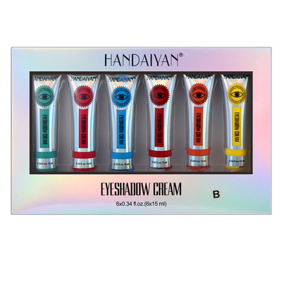 HANDAIYAN 6 Color Eyeshadow Set Waterproof and Sweatproof Matte Color Eyeshadow K1