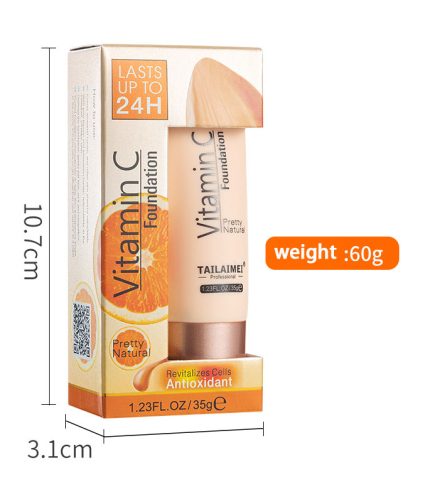 Telme liquid foundation concealer lasting makeup vitamin moisturizing liquid foundation