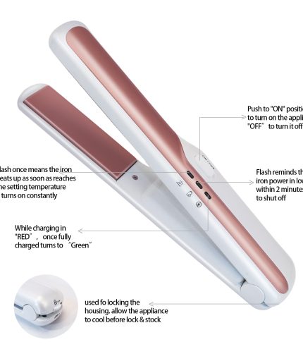 New wireless mini Straightener Mini charging Straightener Comb does not hurt hair USB ceramic Curling Iron Splint Y