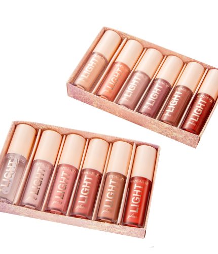 HANDAIYAN Liquid lip gloss  Density Waterproof Long-lasting 6 color Lip Gloss Set Gift Box K1