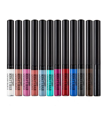 handaiyan 12 color eyeliner liquid pen set matte quick drying long lasting not easy to smudge UV fluorescent eyeliner pen K1