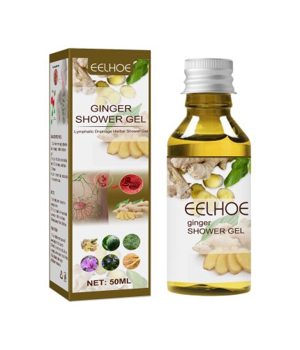 eelhoe ginger shower gel Skin Relief Underarm Lymph Pain Body Cleansing Moisturizing Herbal Body Wash K1