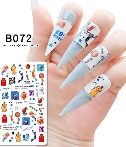 16 Styles Sports series Nail stickers Patch Designs 3D Stickers Decals Art Decorations K1