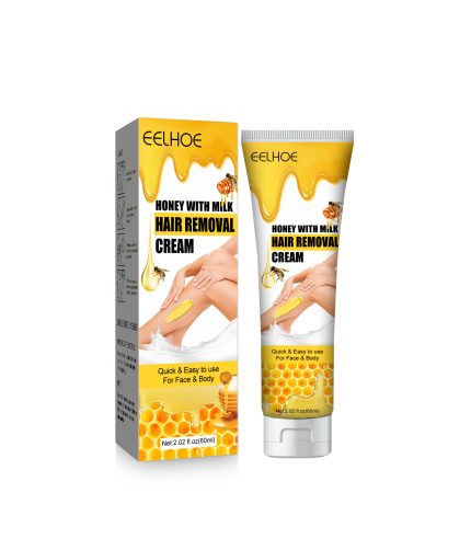 eelhoe honey with milk hair removal cream Painless Hair Remover Armpit Legs Arms Skin Care Body Care Depilatory Cream K1