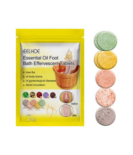 eelhoe Foot Patches Pads Body Toxins Feet Slimming Cleansing Improve Sleeping Essential Oil Foot Bath Effervescent Tablets K1