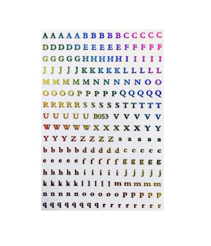 New Roman English Alphabet Number 3D Self-adhesive Nail Art Decal Sticker Word Small Letter Nail Tattoos Decal Stickers HH